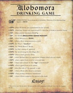 Alohomora! Drinking Game